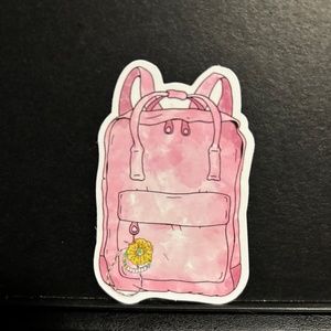 PINK BACKPACK STICKER